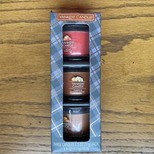 Yankee Candle Pumpkin Season Minis 3pk 1.3oz Jars NEW Unopened Box